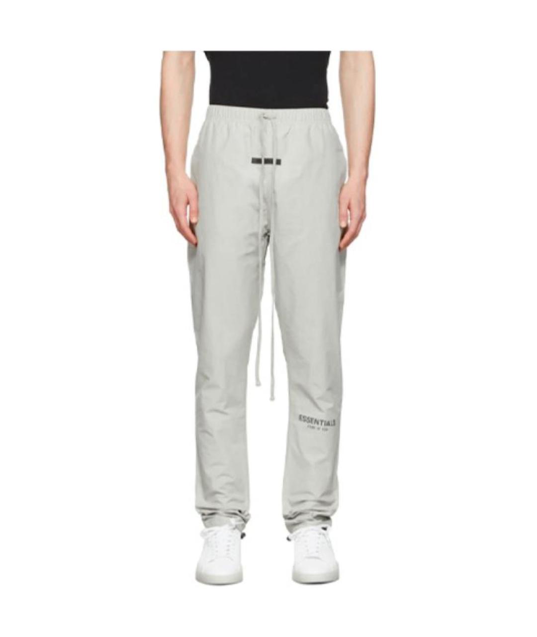 FEAR OF GOD ESSENTIALS Серые хлопковые повседневные брюки, фото 3