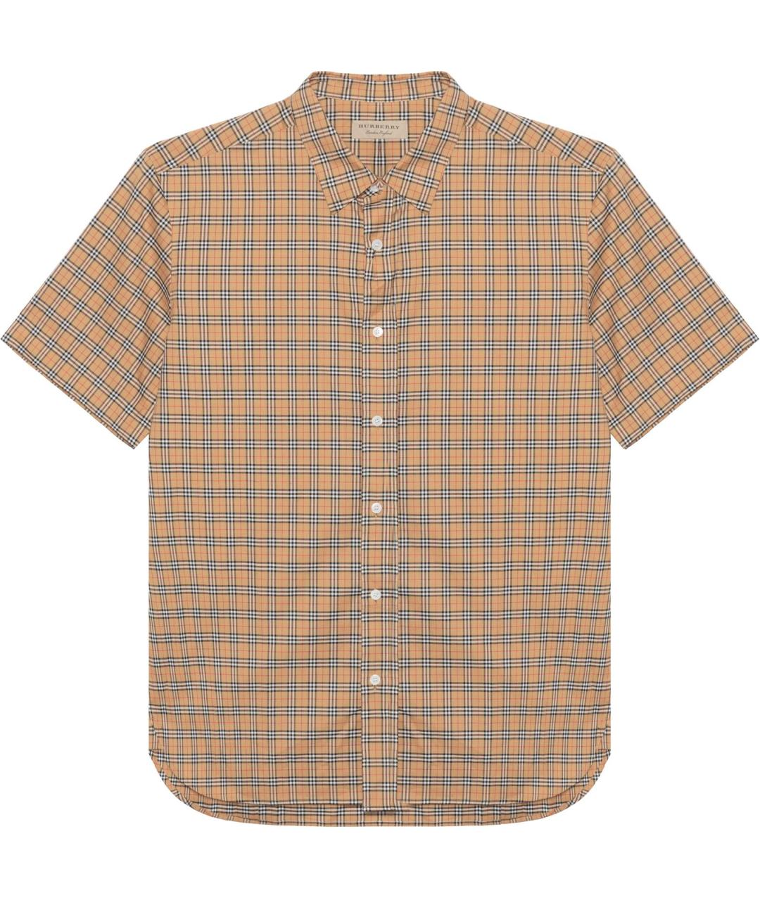 BURBERRY Хаки хлопковая кэжуал рубашка, фото 1