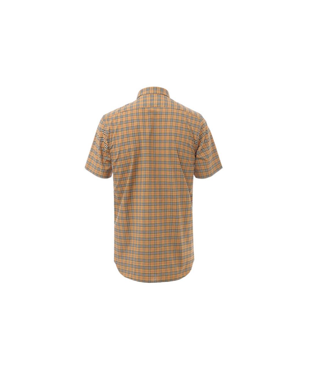 BURBERRY Хаки хлопковая кэжуал рубашка, фото 4