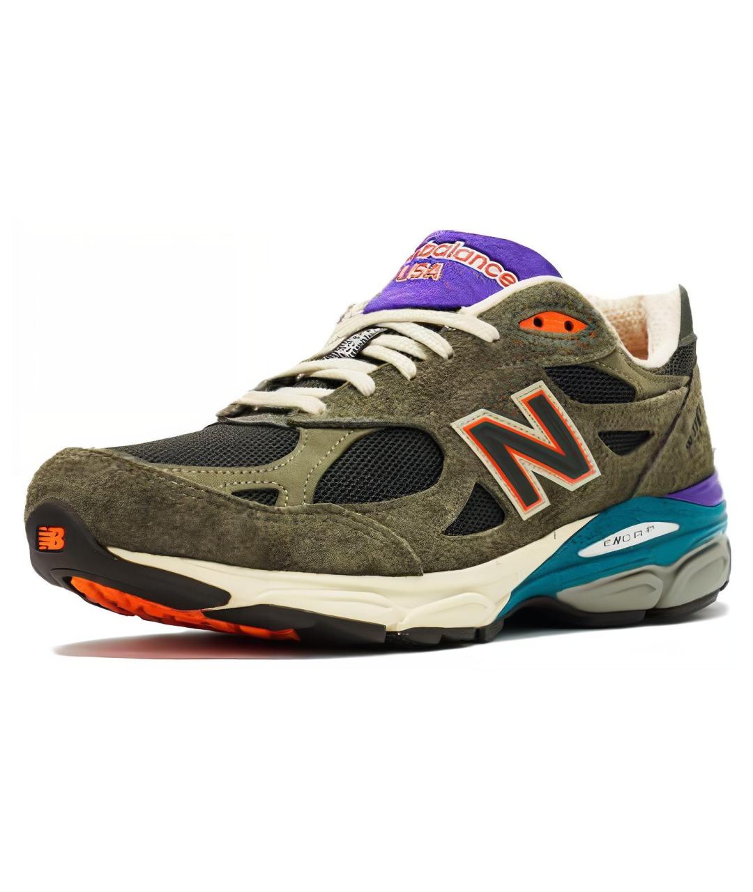 NEW BALANCE Хаки низкие кроссовки / кеды, фото 3