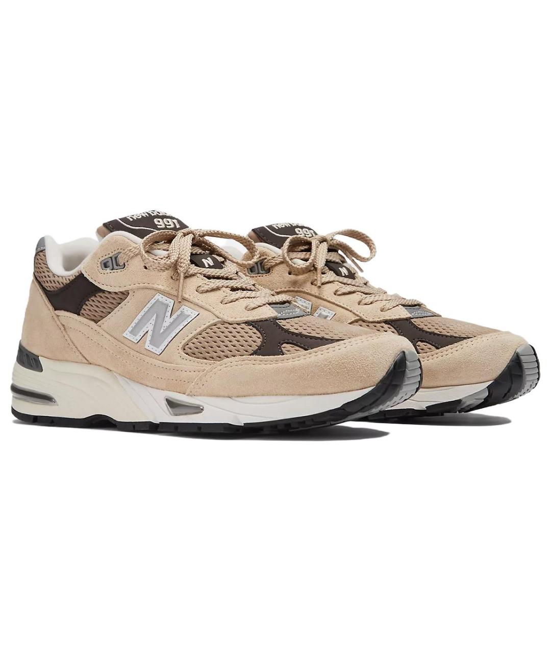 NEW BALANCE Бежевые низкие кроссовки / кеды, фото 3