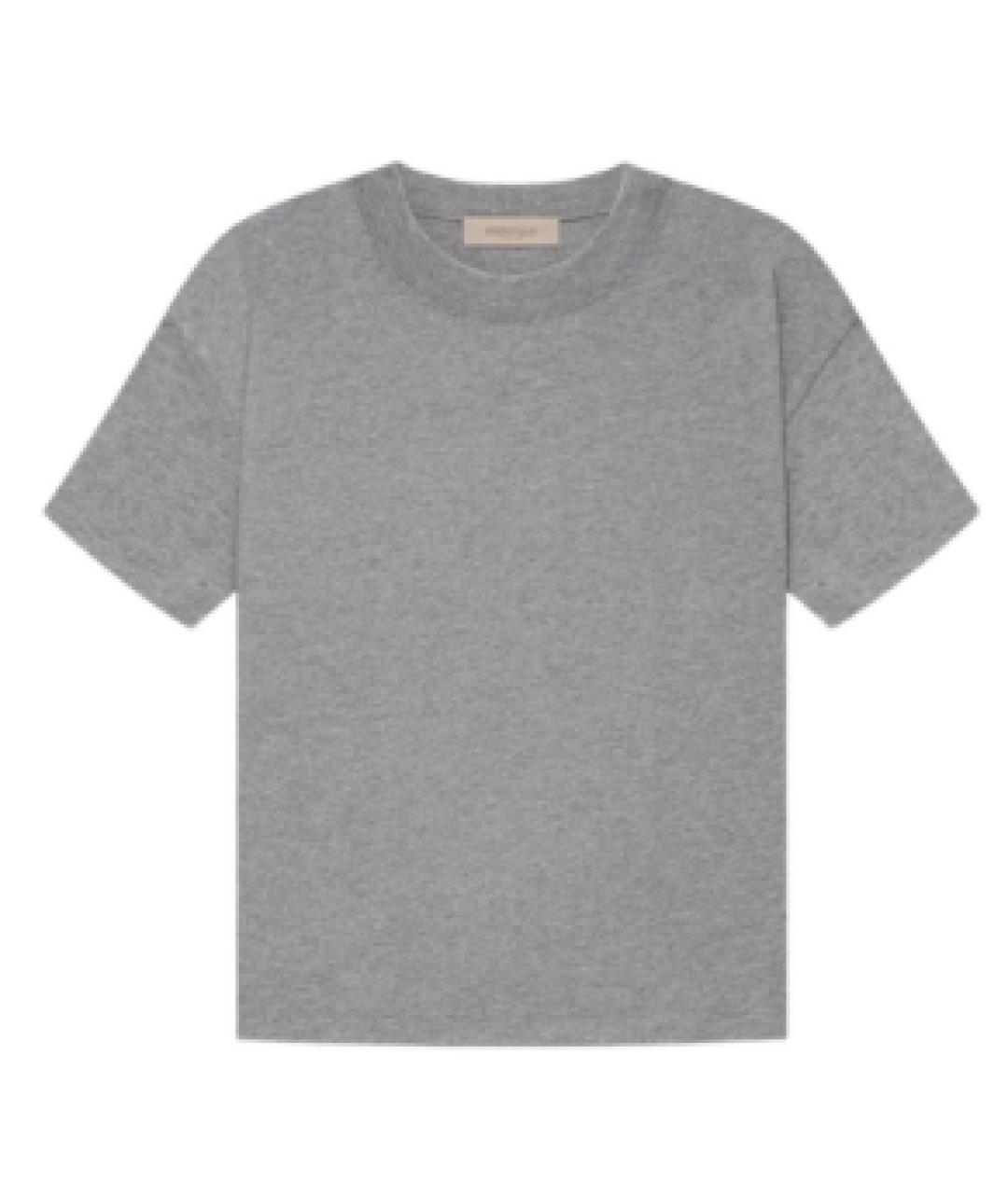 FEAR OF GOD ESSENTIALS Серая хлопковая футболка, фото 1