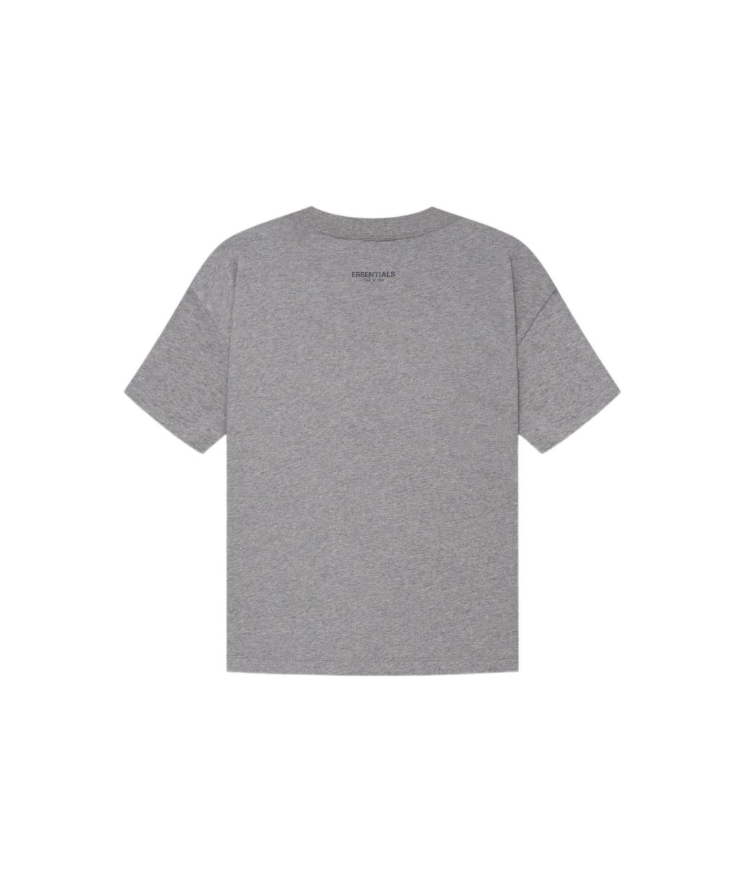 FEAR OF GOD ESSENTIALS Серая хлопковая футболка, фото 2