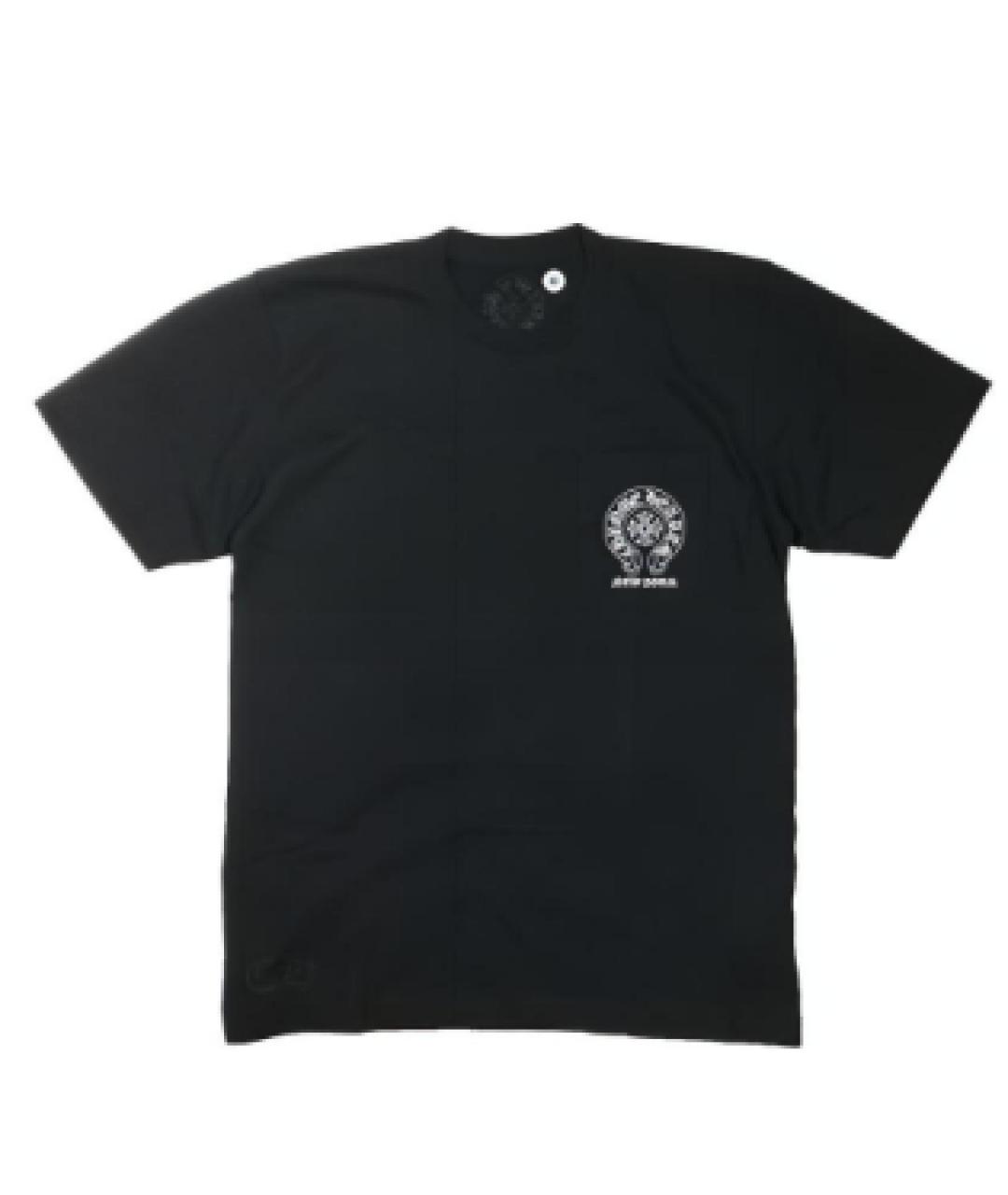 CHROME HEARTS Черная хлопковая футболка, фото 1