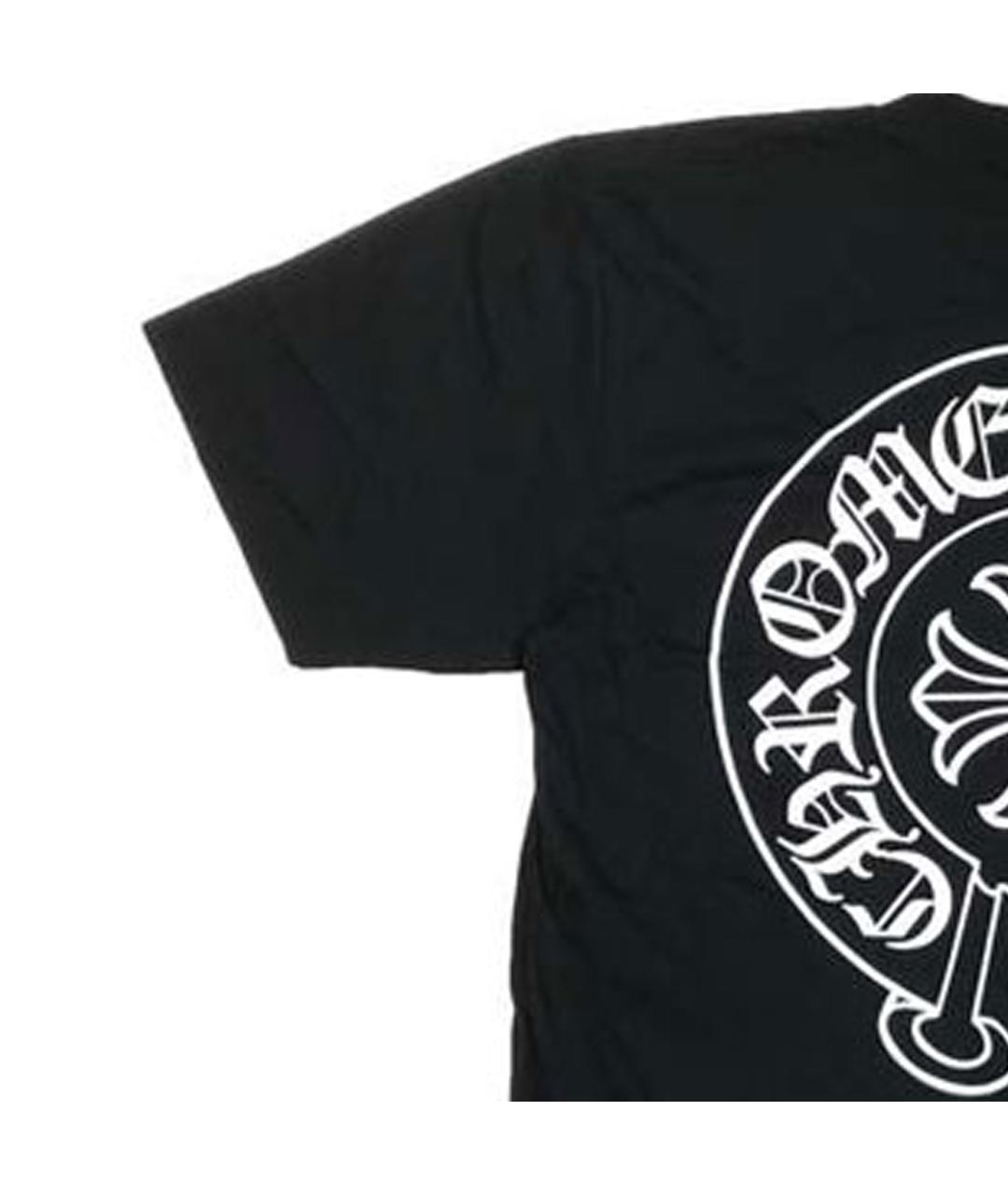 CHROME HEARTS Черная хлопковая футболка, фото 4