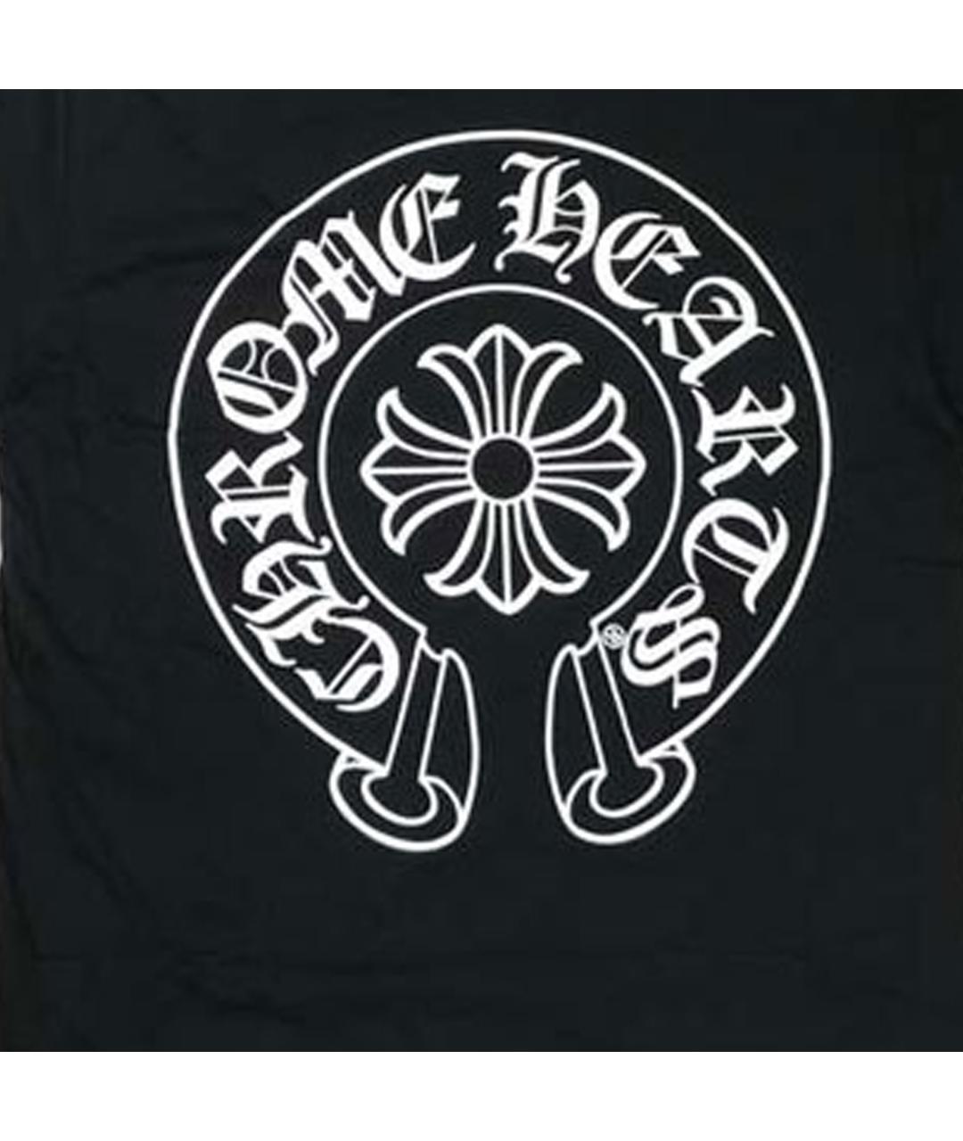CHROME HEARTS Черная хлопковая футболка, фото 3