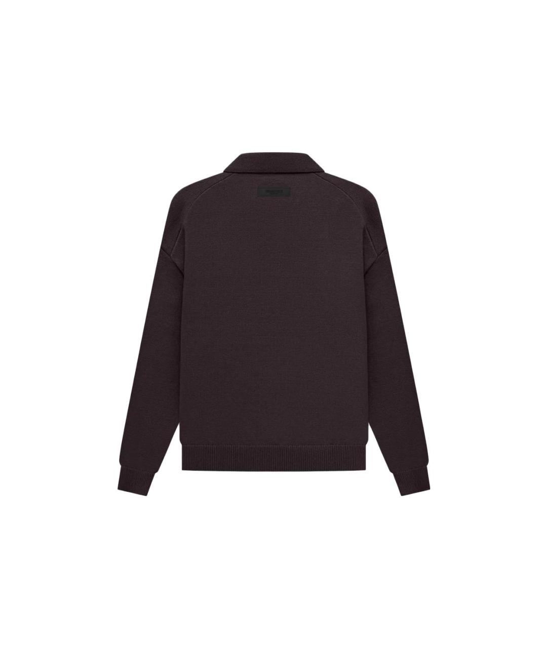 FEAR OF GOD ESSENTIALS Фиолетовое хлопковое поло с длинным рукавом, фото 2