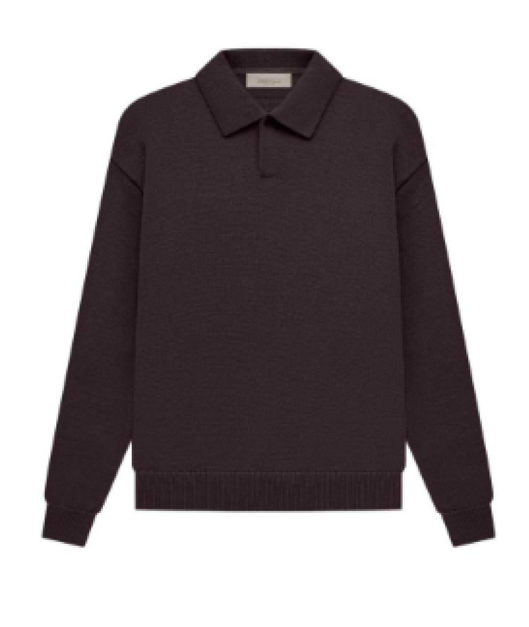 FEAR OF GOD ESSENTIALS Фиолетовое хлопковое поло с длинным рукавом, фото 1