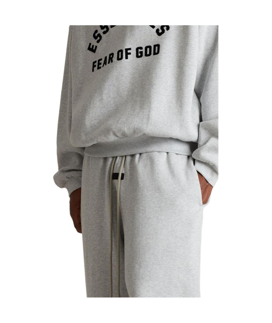 FEAR OF GOD ESSENTIALS Серые хлопковые повседневные брюки, фото 6