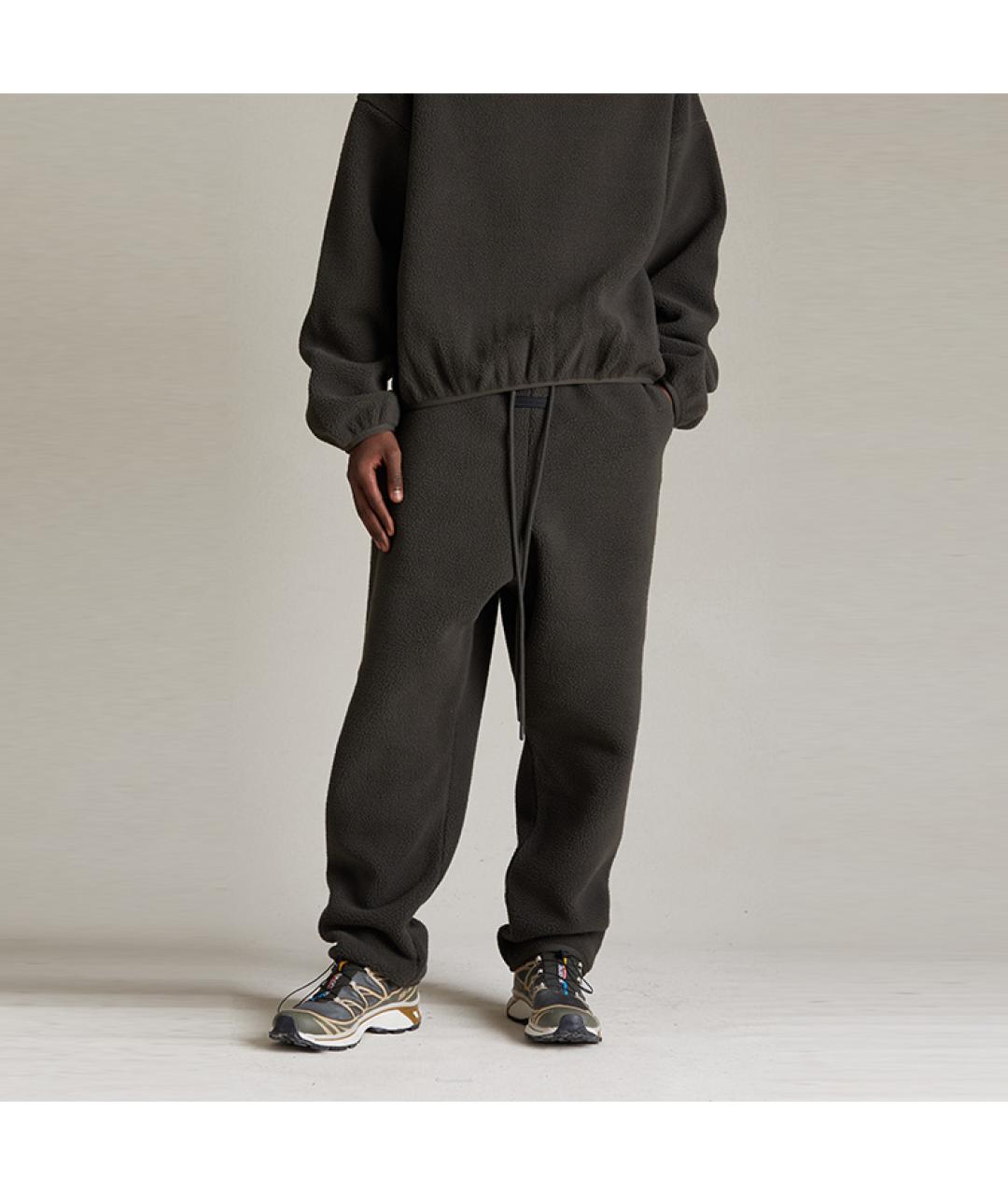 FEAR OF GOD ESSENTIALS Серые хлопковые повседневные брюки, фото 3