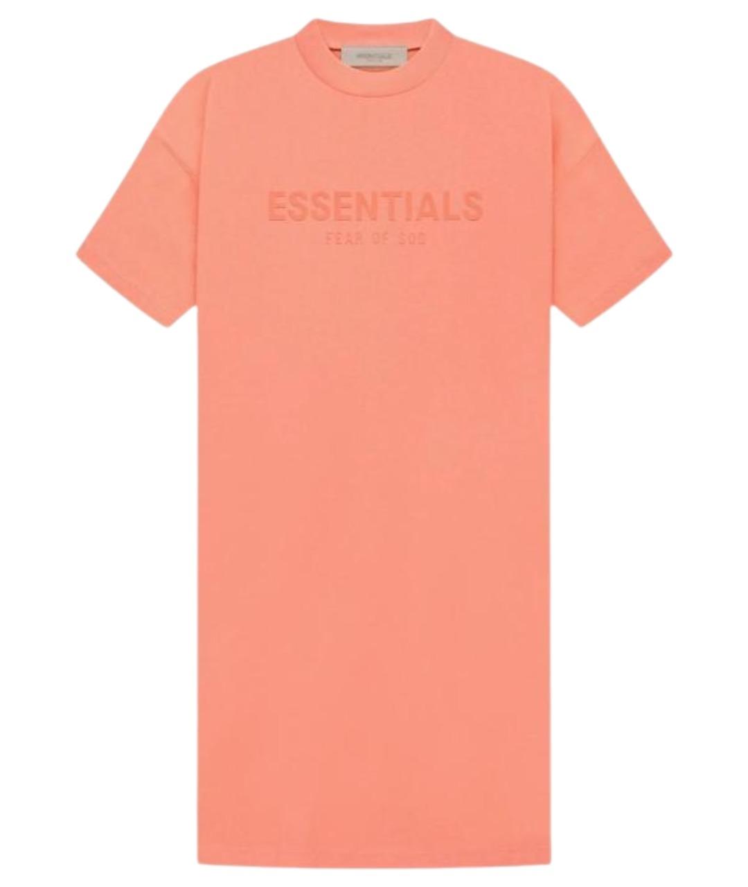 FEAR OF GOD ESSENTIALS Коралловое повседневное платье, фото 1