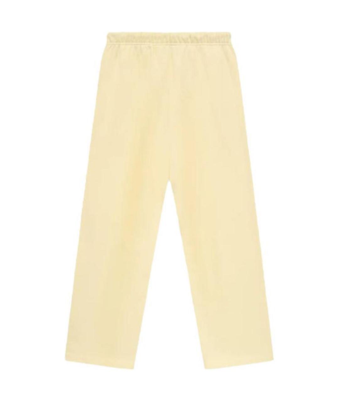 FEAR OF GOD ESSENTIALS Желтые хлопковые повседневные брюки, фото 2