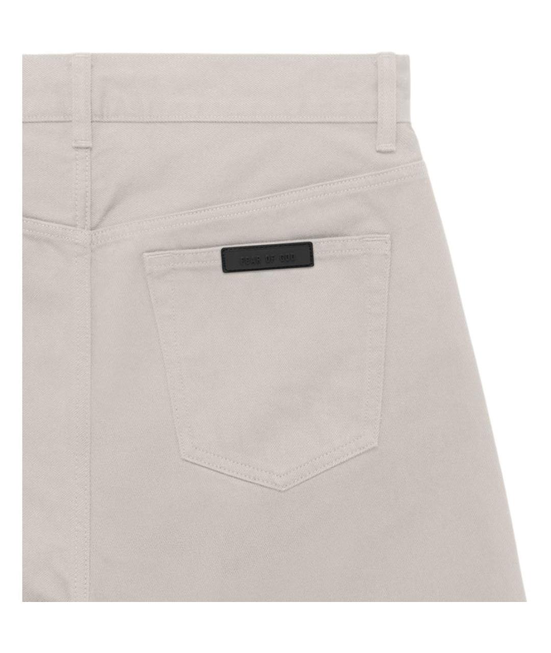 FEAR OF GOD ESSENTIALS Серые прямые джинсы, фото 4