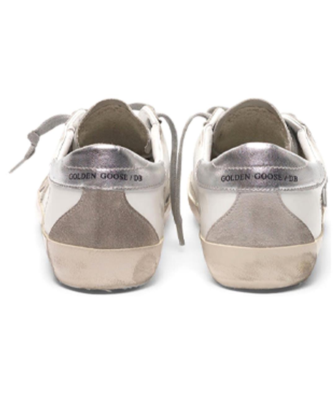 GOLDEN GOOSE DELUXE BRAND Белые кожаные низкие кроссовки / кеды, фото 4