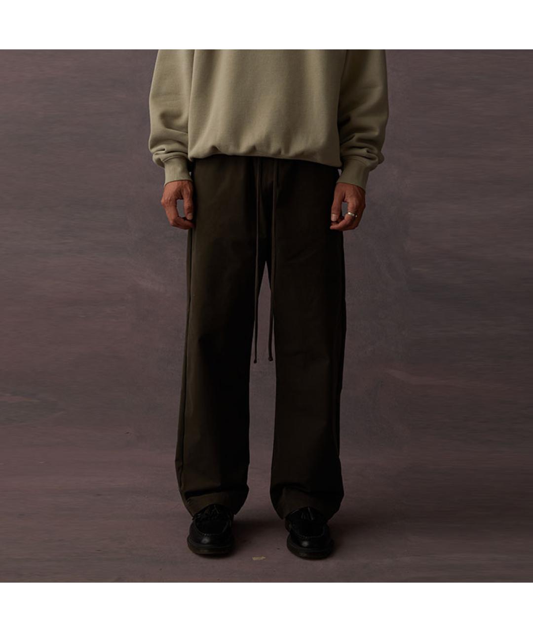 FEAR OF GOD ESSENTIALS Черные хлопковые повседневные брюки, фото 4