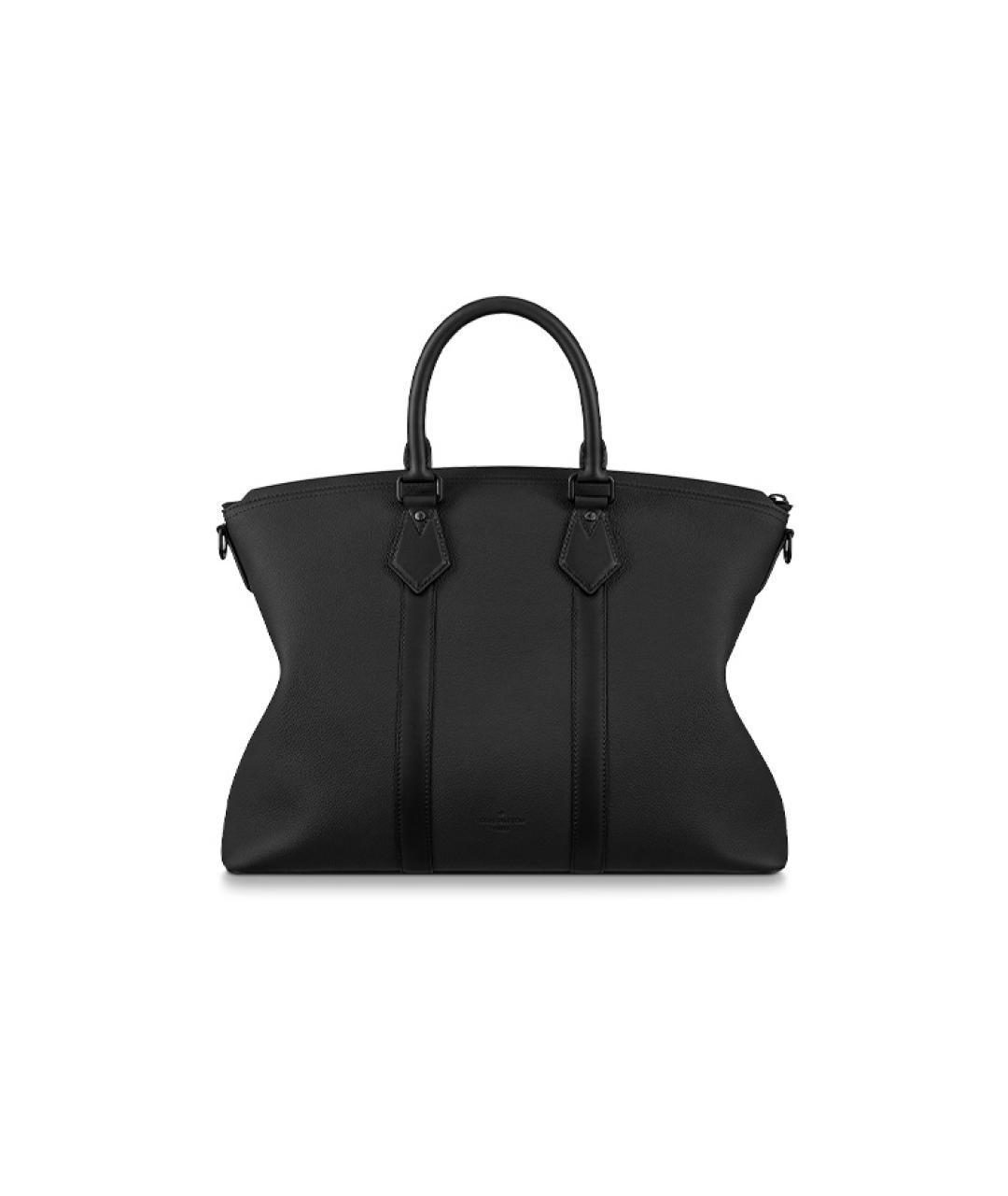 LOUIS VUITTON Черная кожаная сумка на плечо, фото 3