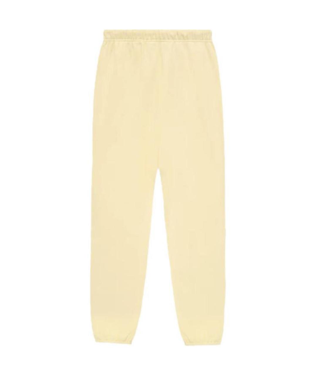 FEAR OF GOD ESSENTIALS Желтые хлопковые повседневные брюки, фото 2