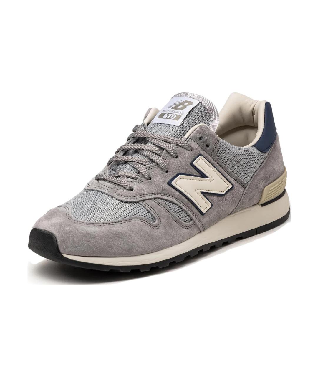 NEW BALANCE Серые низкие кроссовки / кеды, фото 3