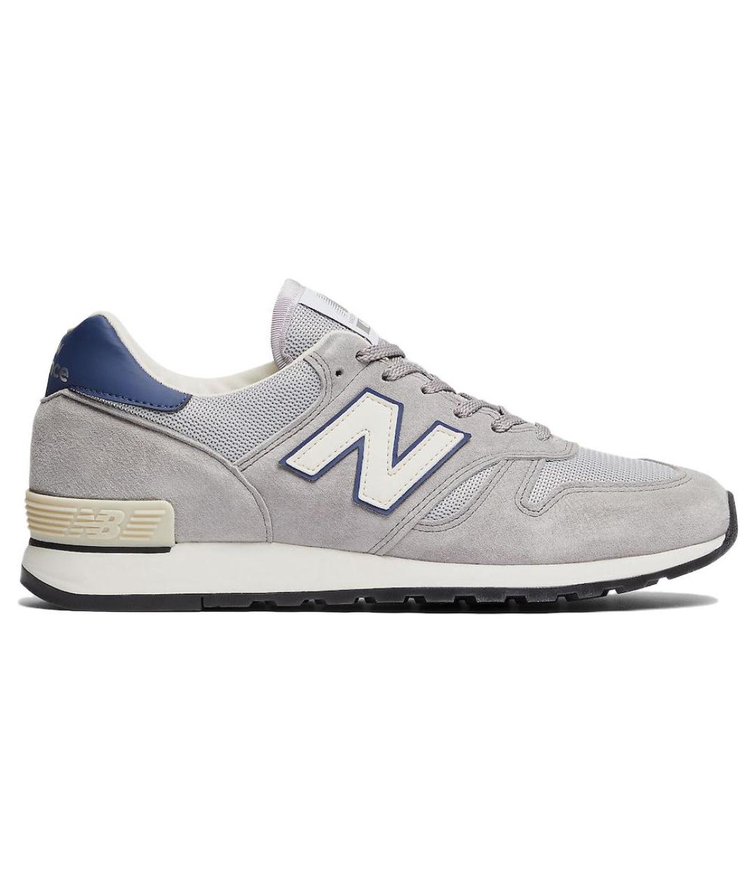 NEW BALANCE Серые низкие кроссовки / кеды, фото 1