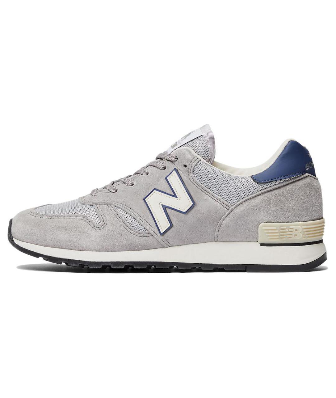 NEW BALANCE Серые низкие кроссовки / кеды, фото 2