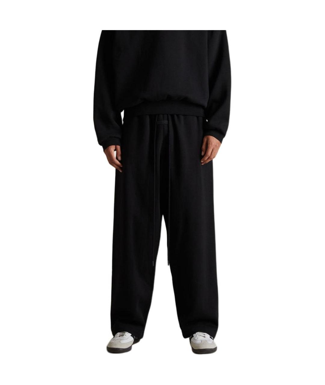 FEAR OF GOD ESSENTIALS Черные хлопковые повседневные брюки, фото 5