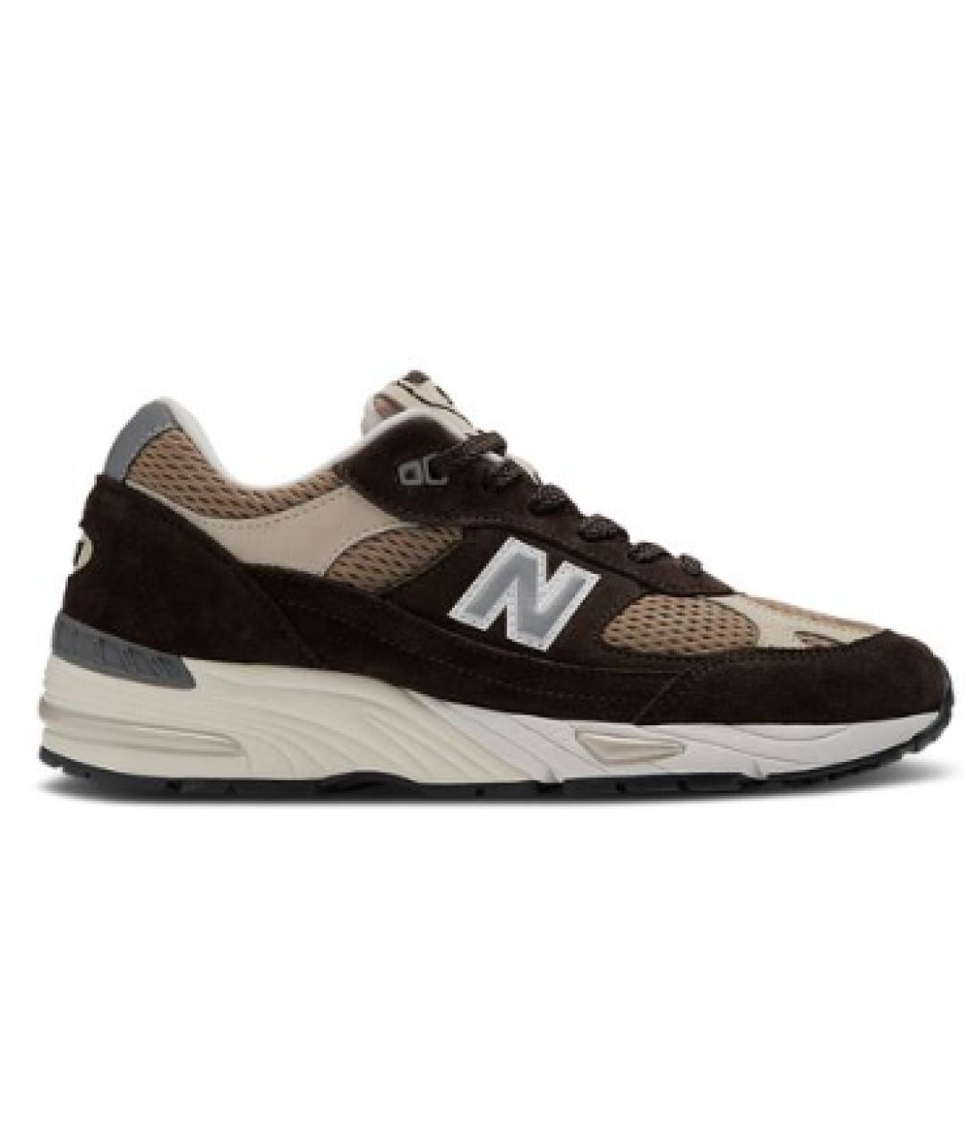 NEW BALANCE Коричневые низкие кроссовки / кеды, фото 1