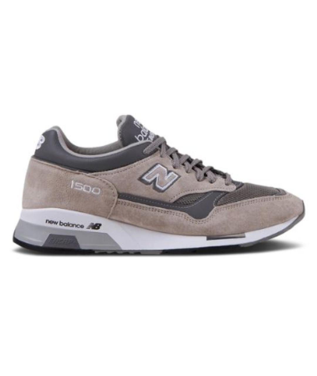 NEW BALANCE Серые низкие кроссовки / кеды, фото 1