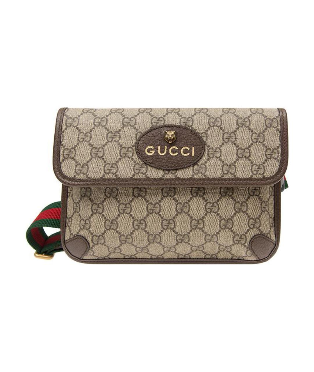 GUCCI Бежевая поясная сумка, фото 1