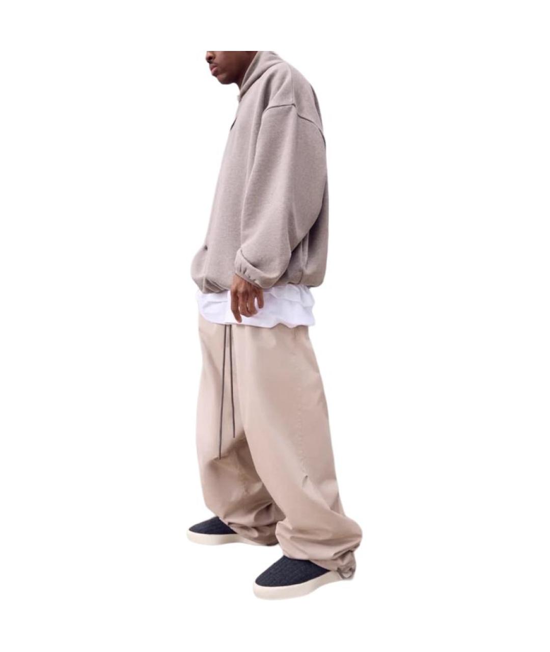 FEAR OF GOD ESSENTIALS Бежевые хлопковые повседневные брюки, фото 3