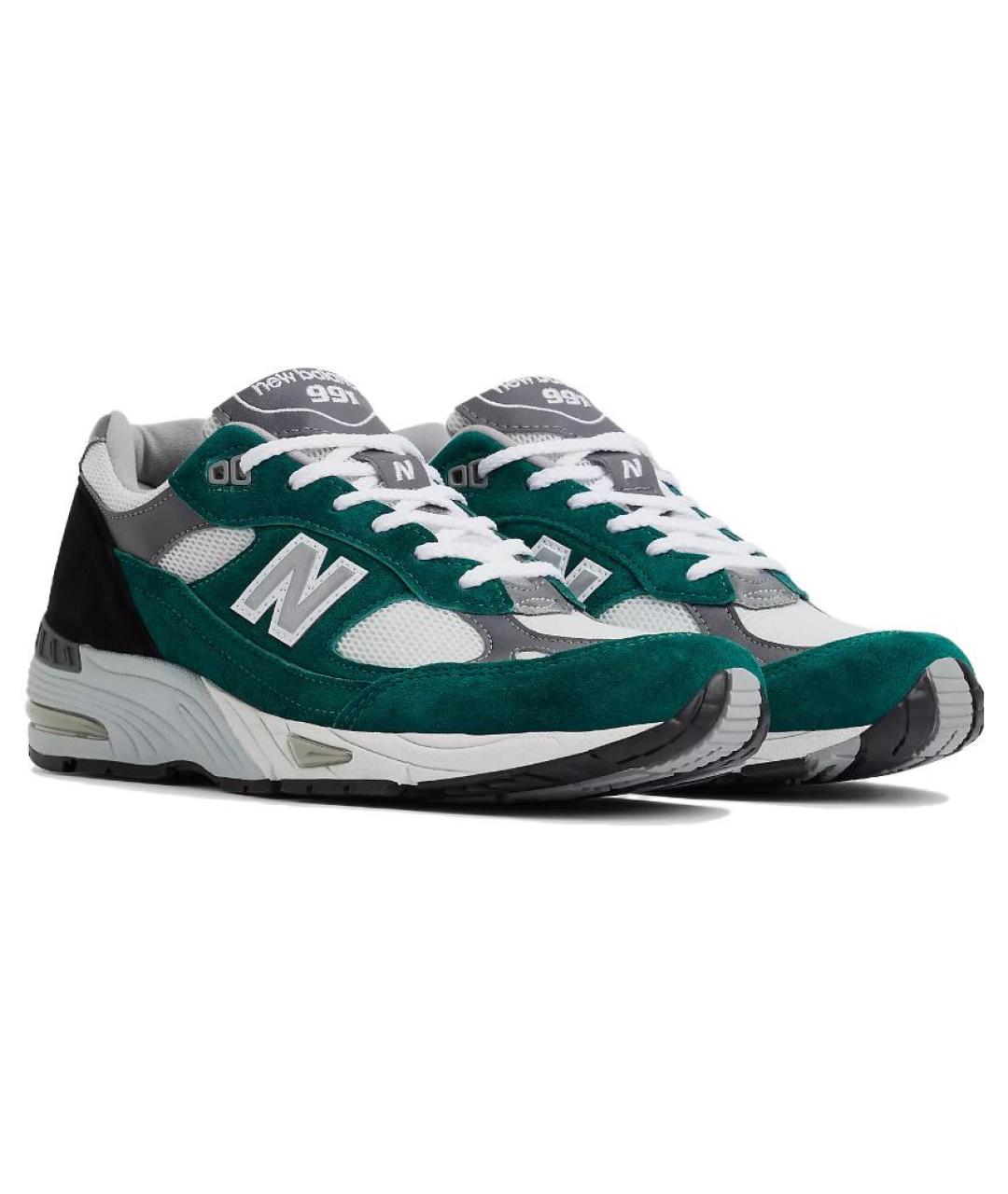 NEW BALANCE Зеленые низкие кроссовки / кеды, фото 3