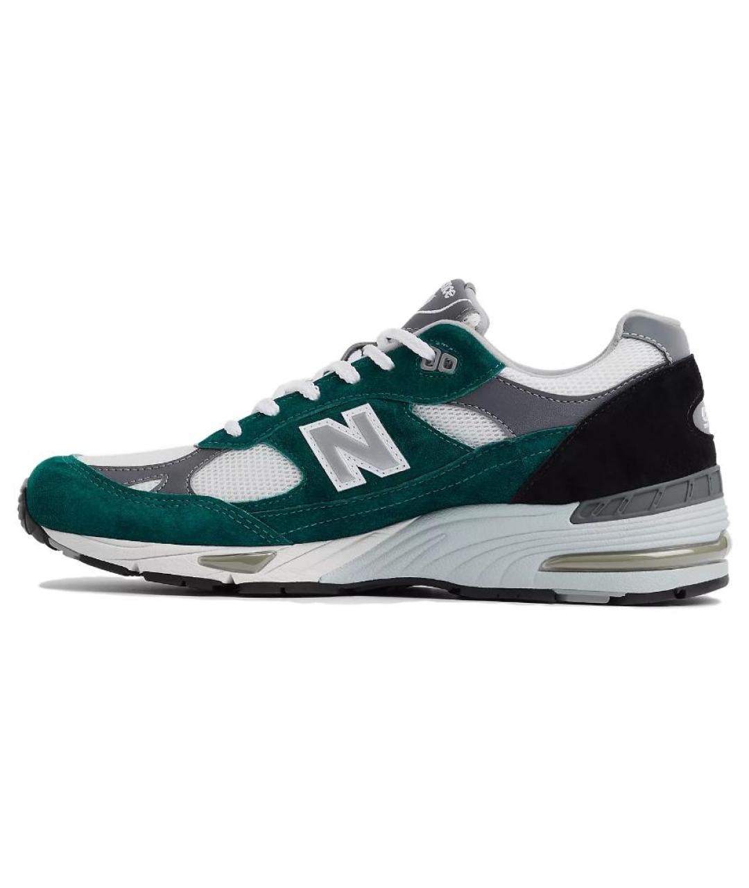 NEW BALANCE Зеленые низкие кроссовки / кеды, фото 2