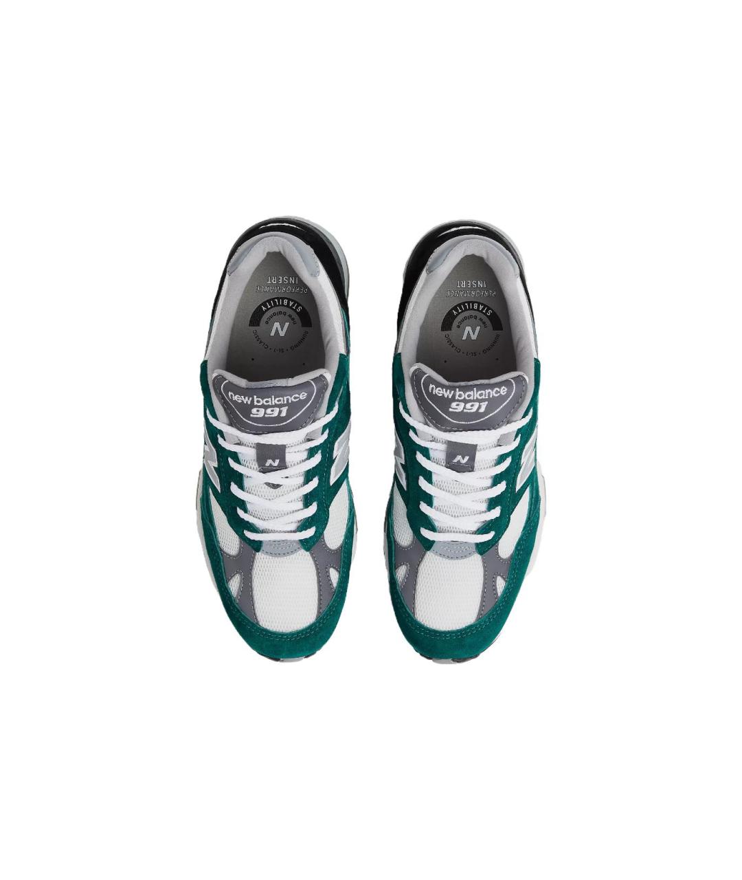 NEW BALANCE Зеленые низкие кроссовки / кеды, фото 4