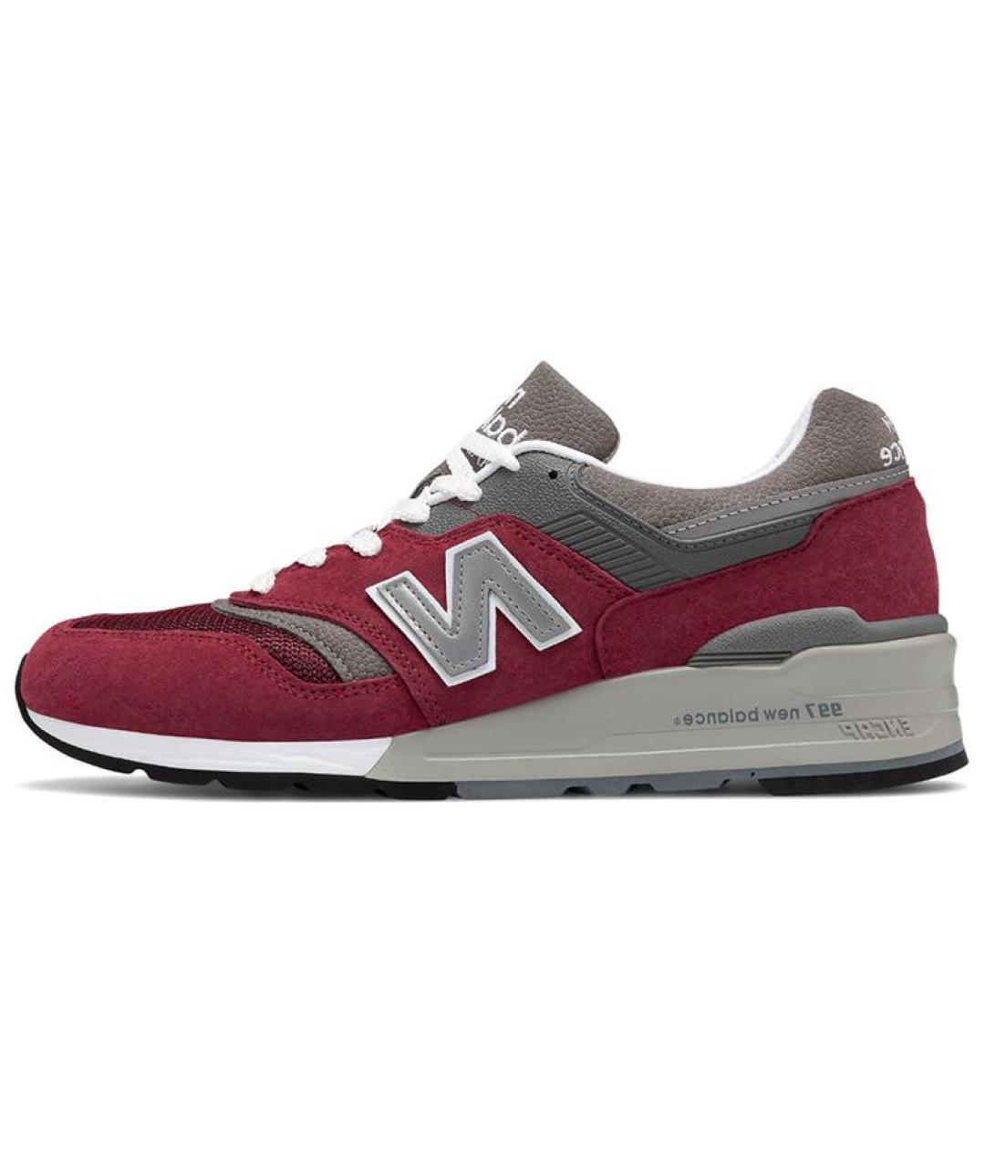 NEW BALANCE Бордовые низкие кроссовки / кеды, фото 2