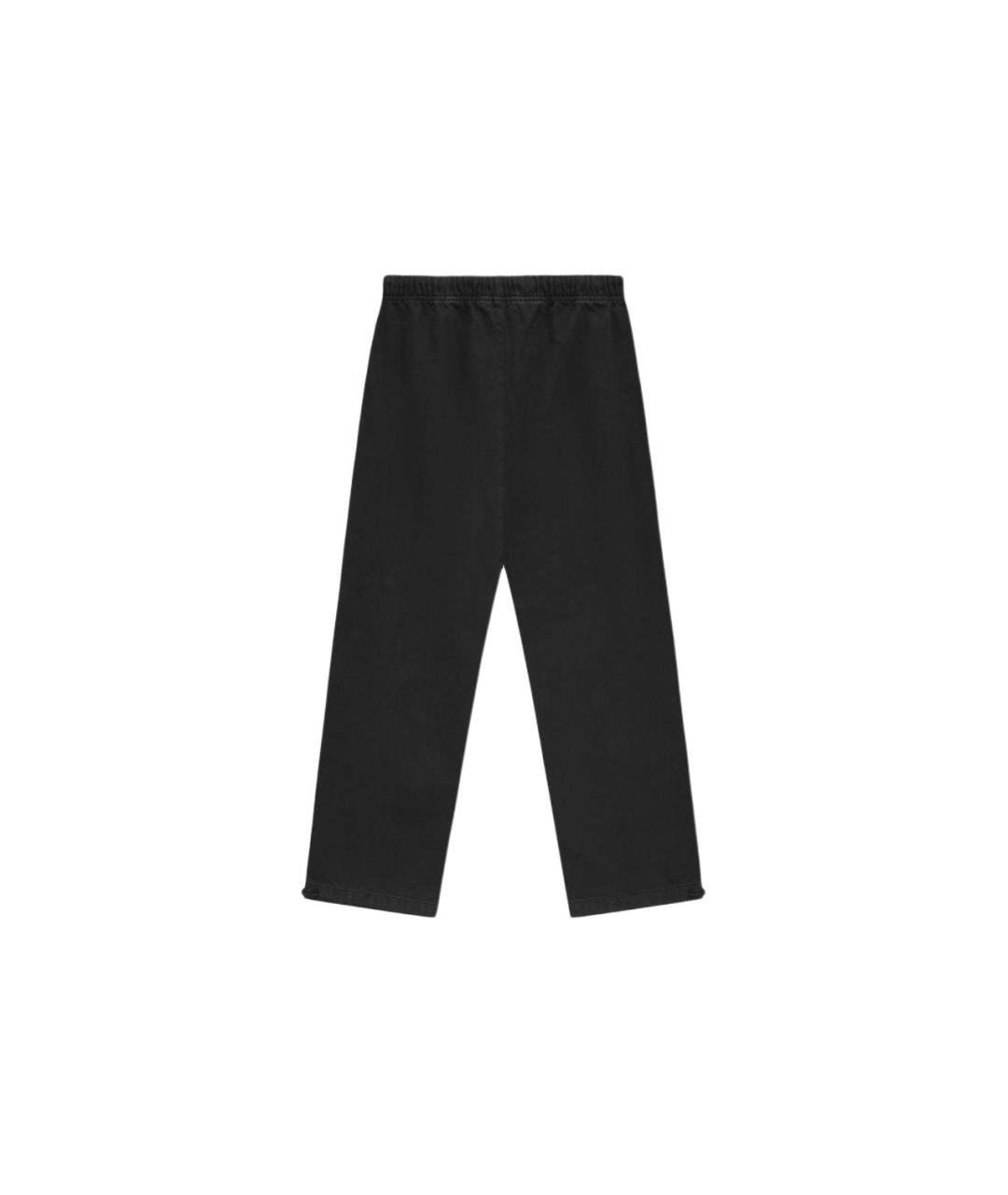 FEAR OF GOD ESSENTIALS Черные хлопковые повседневные брюки, фото 2