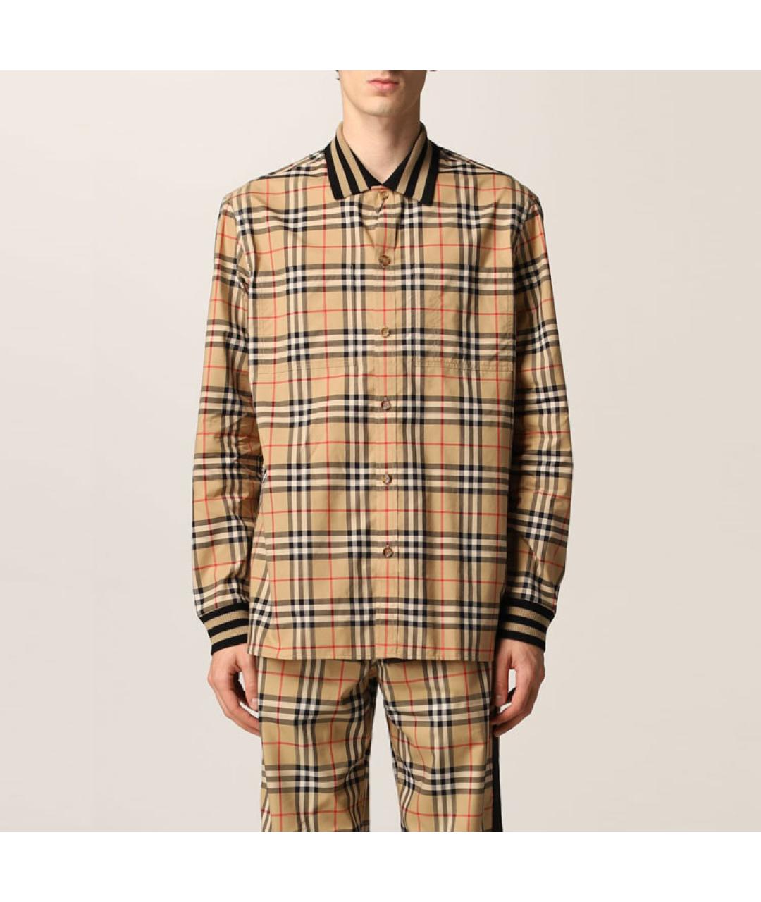 BURBERRY Коричневая классическая рубашка, фото 3