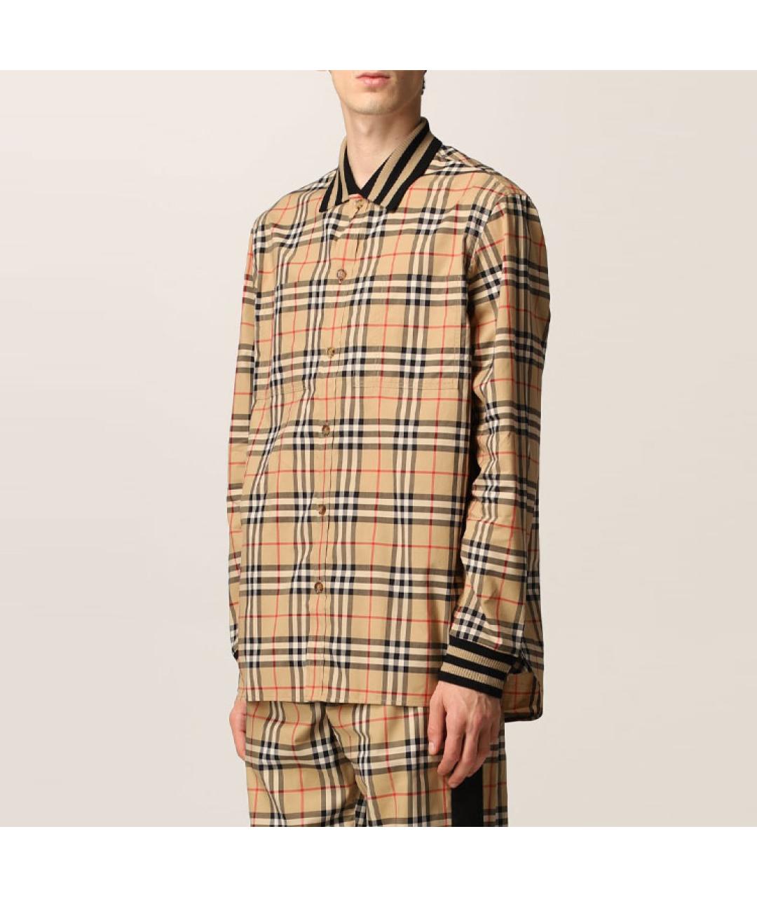 BURBERRY Коричневая классическая рубашка, фото 5