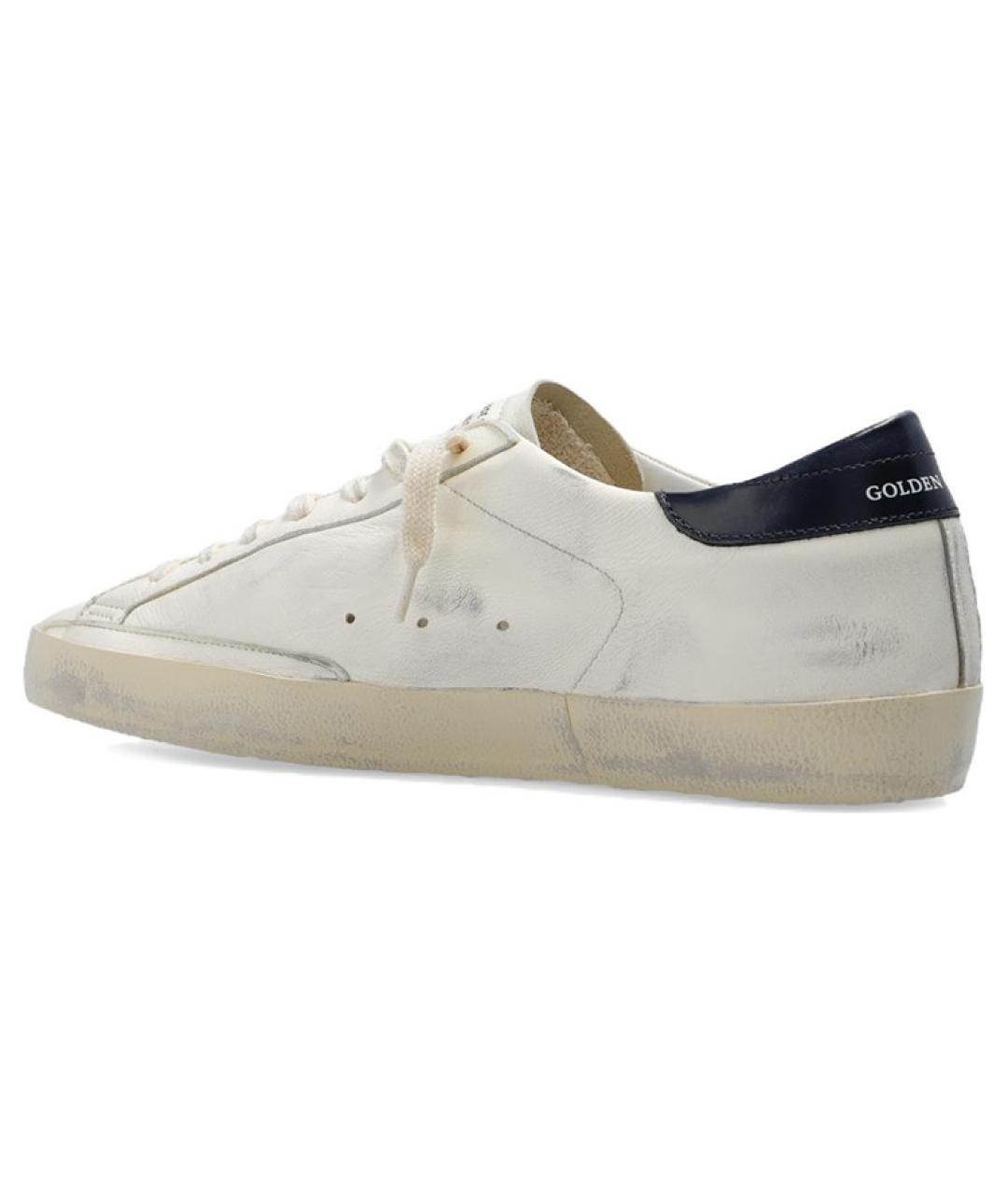 GOLDEN GOOSE DELUXE BRAND Белые кожаные низкие кроссовки / кеды, фото 4