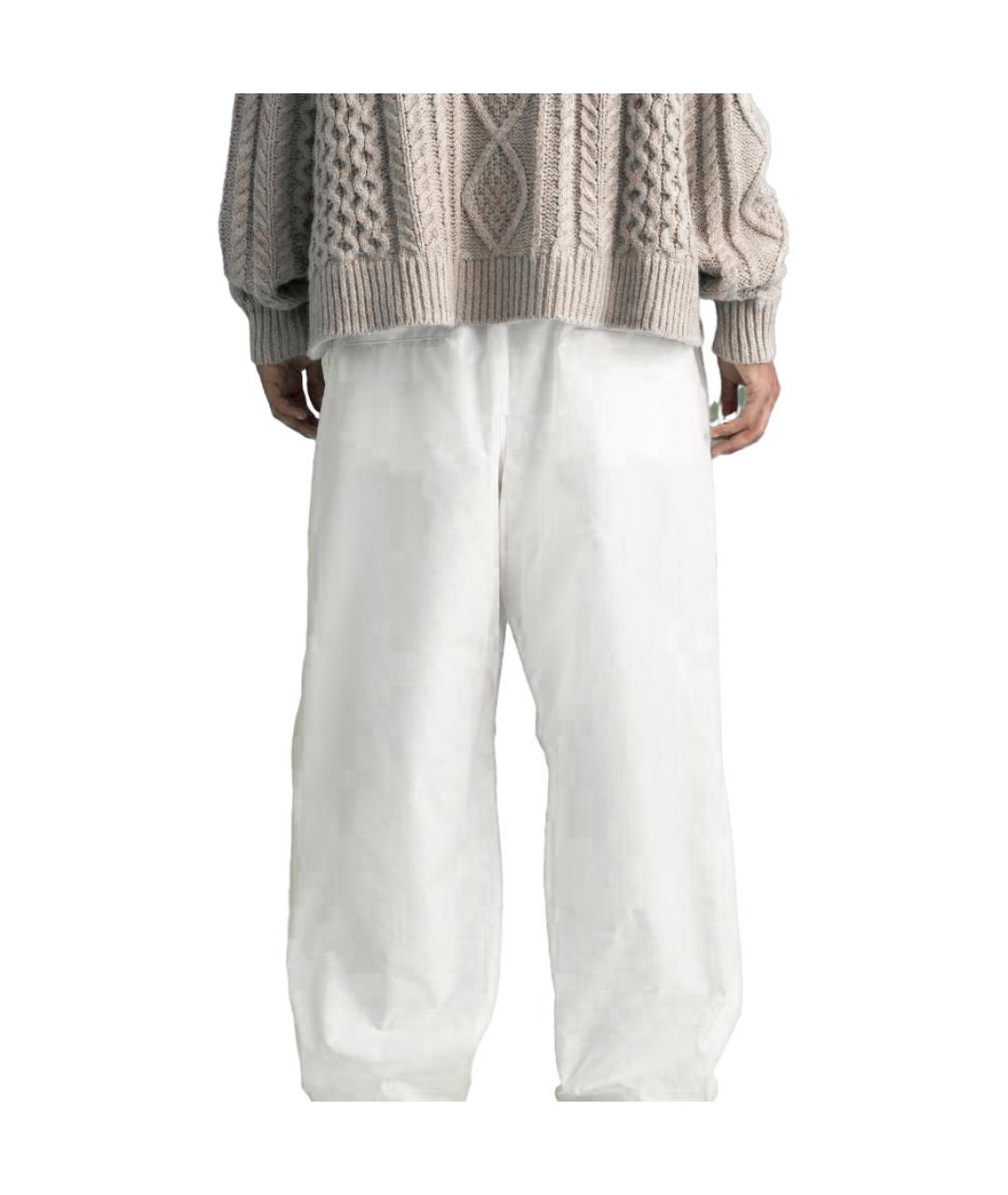 FEAR OF GOD ESSENTIALS Белые хлопковые повседневные брюки, фото 4