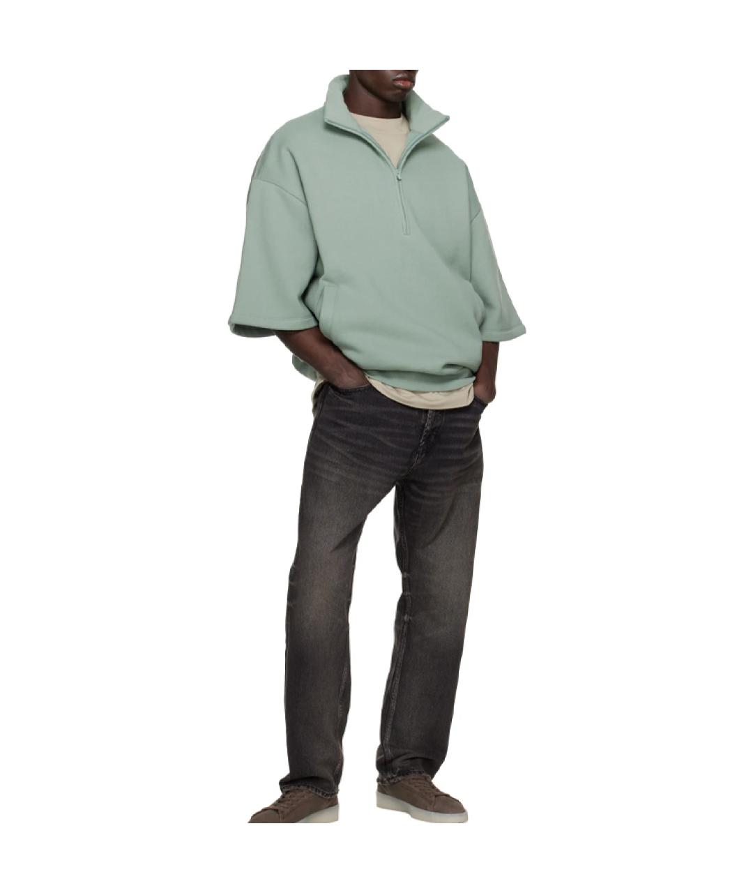FEAR OF GOD ESSENTIALS Голубая хлопковая футболка, фото 3