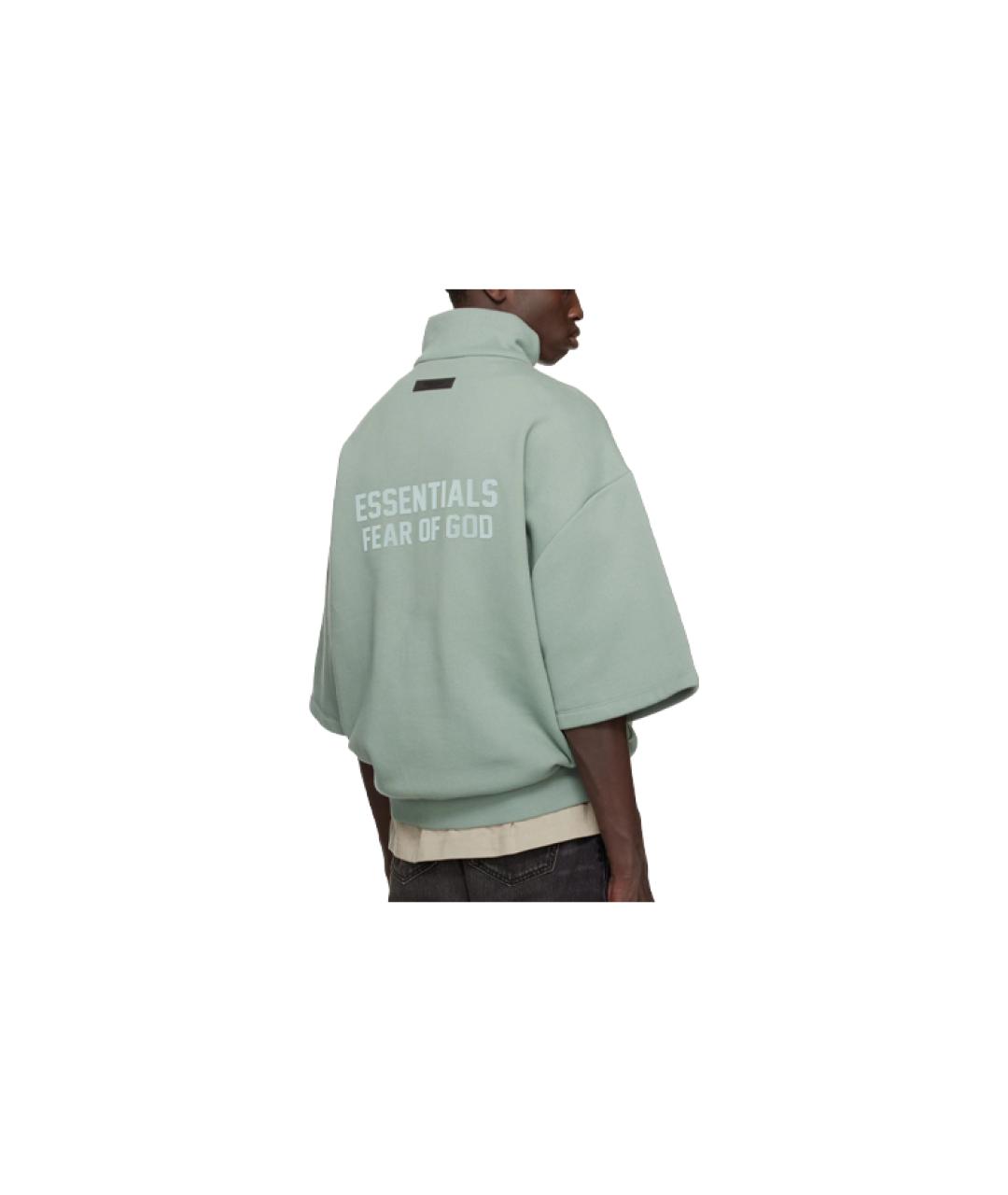 FEAR OF GOD ESSENTIALS Голубая хлопковая футболка, фото 2