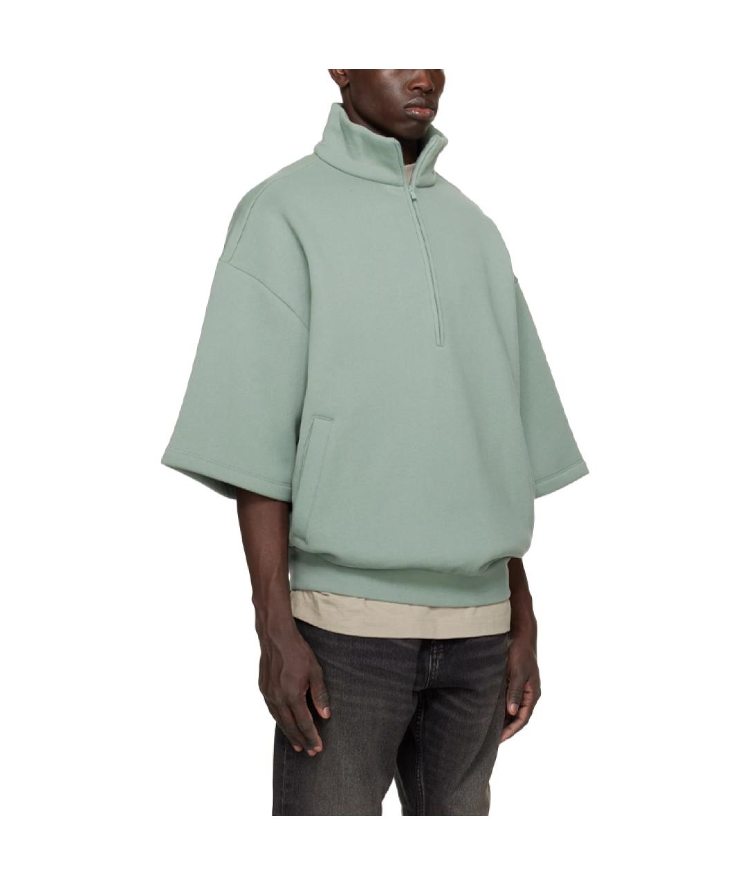 FEAR OF GOD ESSENTIALS Голубая хлопковая футболка, фото 4