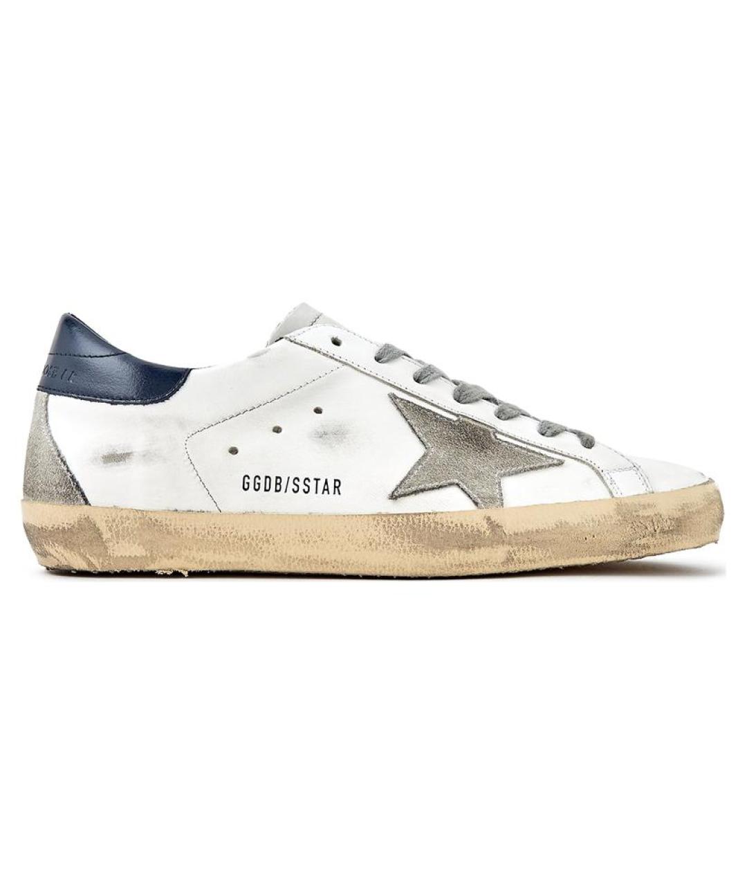GOLDEN GOOSE DELUXE BRAND Белые кожаные кеды, фото 1