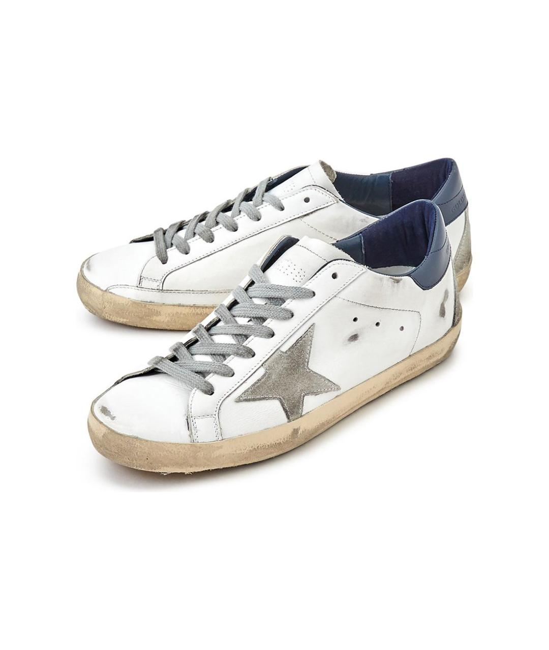 GOLDEN GOOSE DELUXE BRAND Белые кожаные кеды, фото 3
