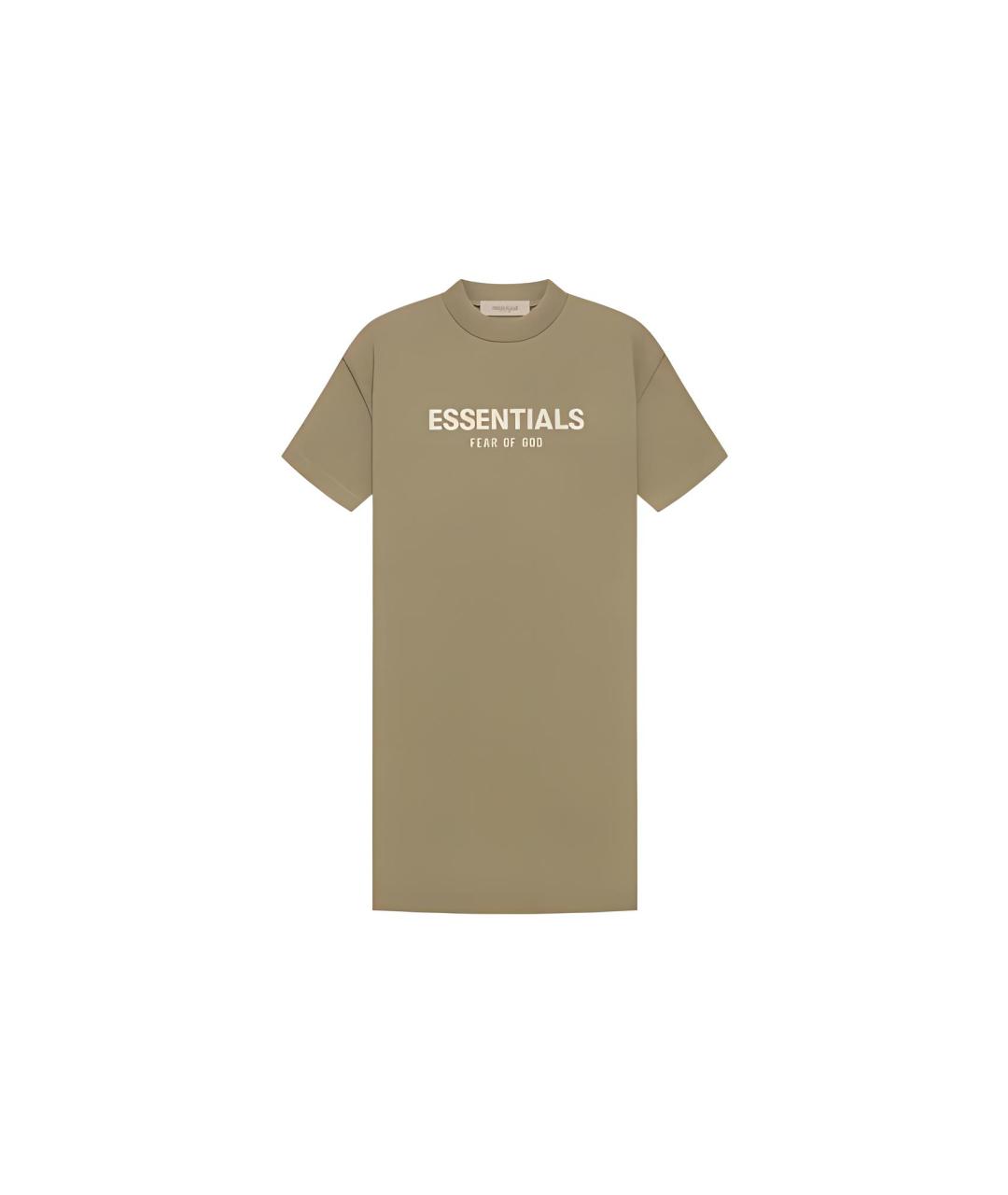 FEAR OF GOD ESSENTIALS Коричневое повседневное платье, фото 6