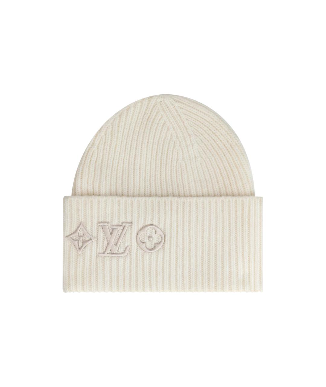 LOUIS VUITTON Бежевая шерстяная шапка, фото 1