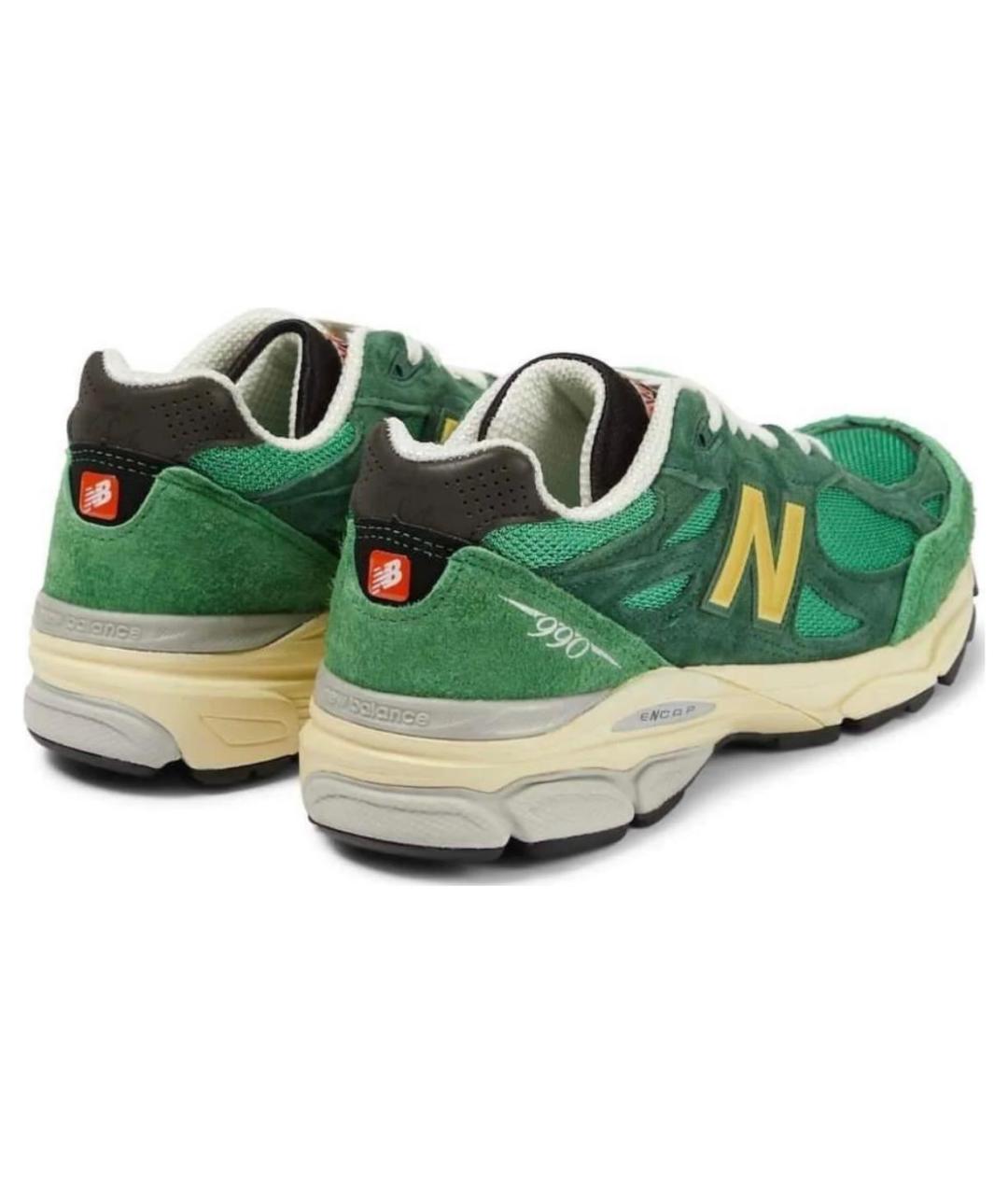 NEW BALANCE Зеленые низкие кроссовки / кеды, фото 5