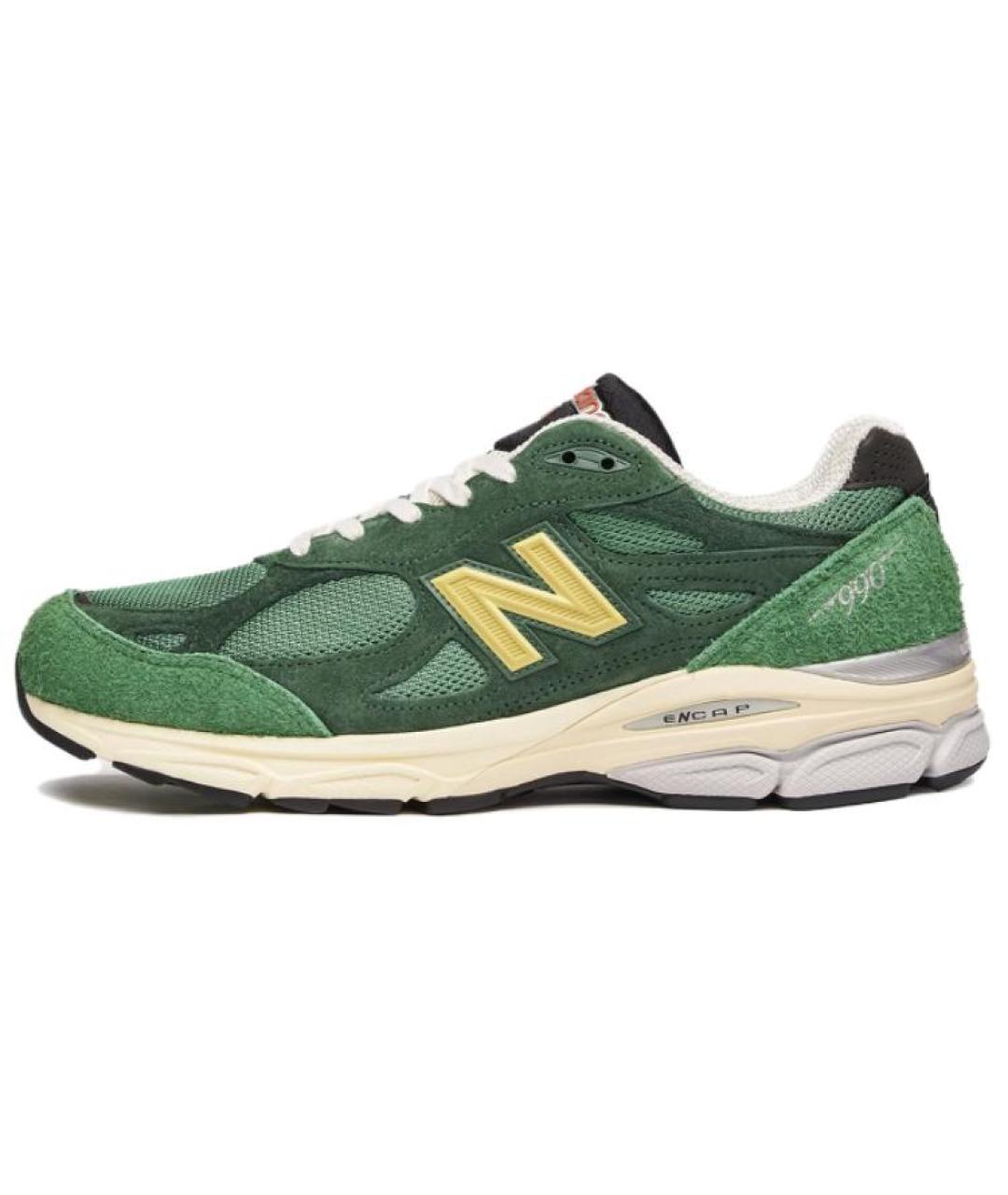 NEW BALANCE Зеленые низкие кроссовки / кеды, фото 2