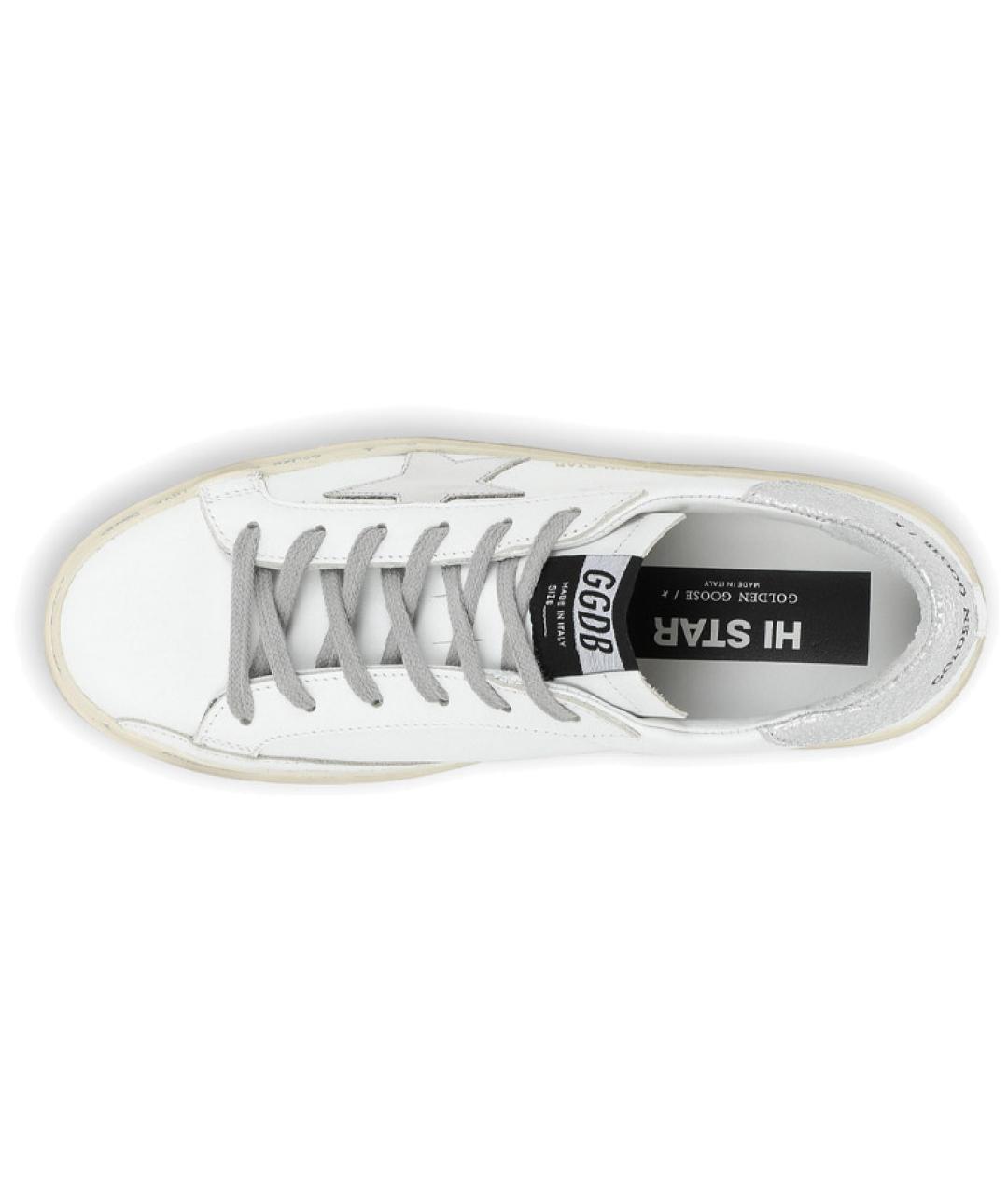 GOLDEN GOOSE DELUXE BRAND Белые кожаные кеды, фото 5