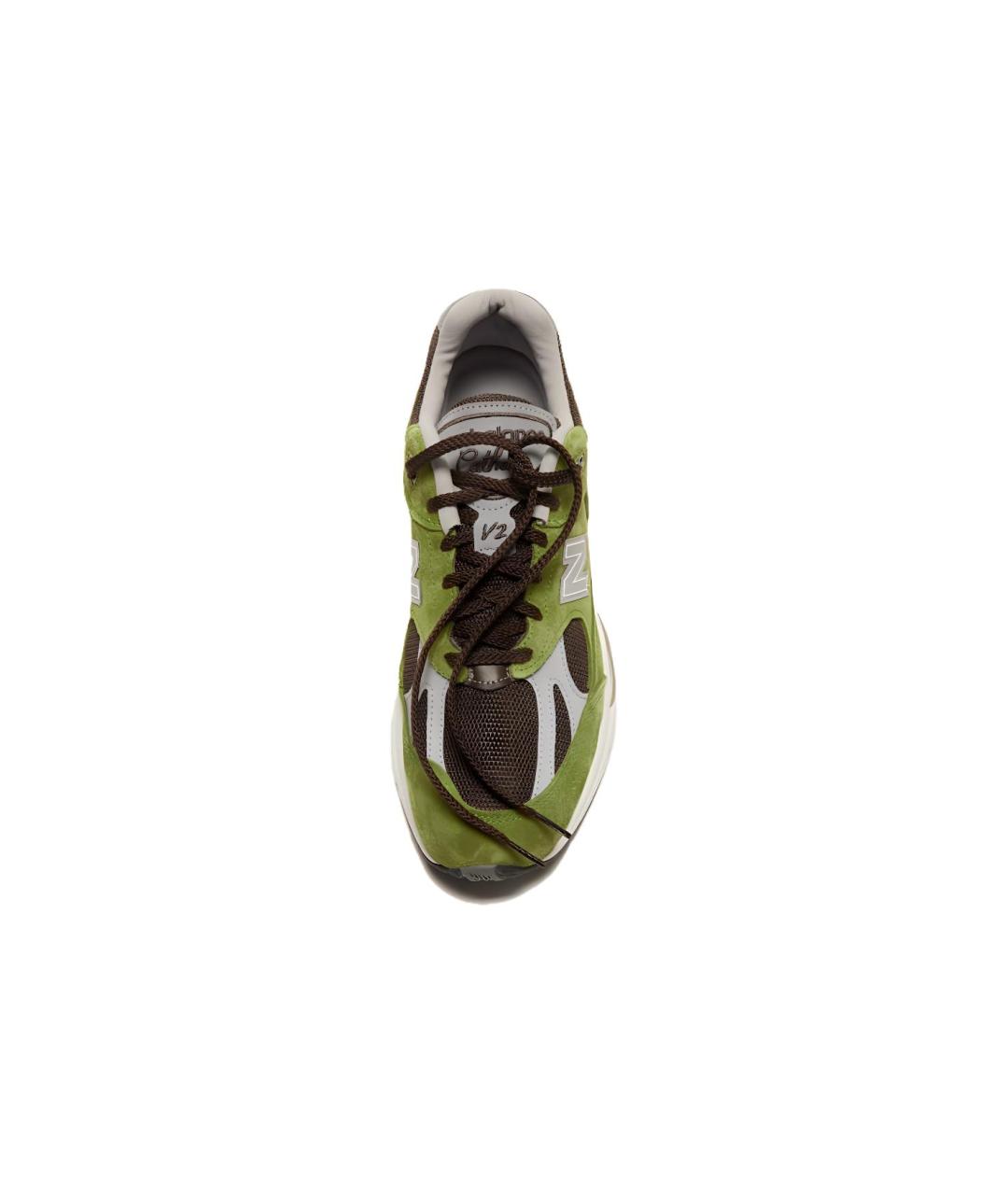 NEW BALANCE Зеленые низкие кроссовки / кеды, фото 4