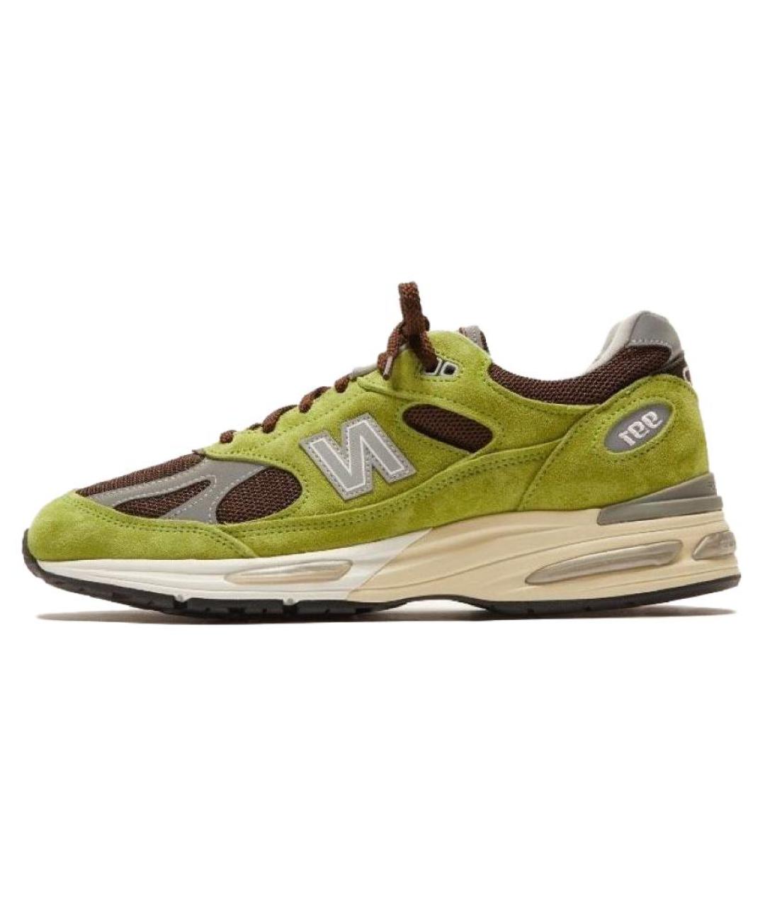 NEW BALANCE Зеленые низкие кроссовки / кеды, фото 2